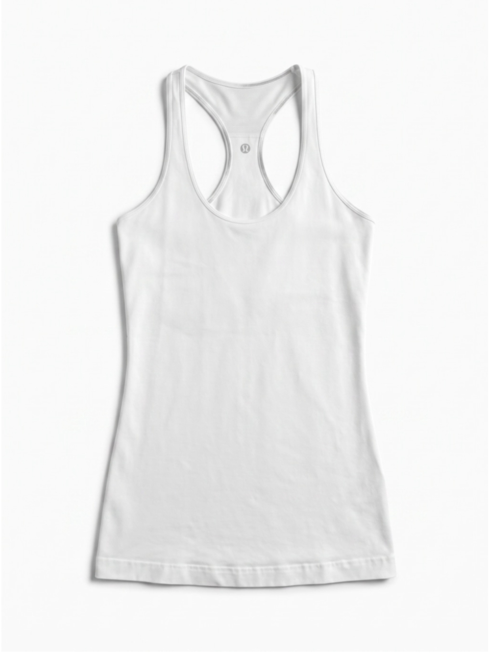 LULULEMON Cool Racerback White Tank Top Training Athleisure, Sz 4